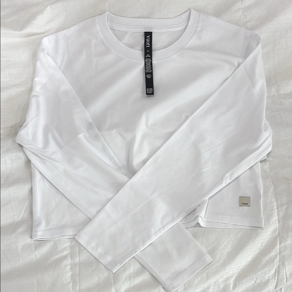 Vuori White Long Sleeve Tee